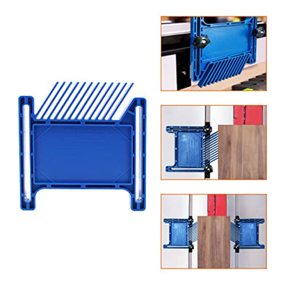 PRS3020 Featherboard Replacement for Kreg Compatible with Standard 3/8" x 3/4" T-slot and Miter Slot on Tablesaws, Router Tables, Band Saws,Blue,