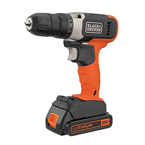 BLACK+DECKER 20V MAX* Cordless Drill, Cordless (BCD702C1) - WoodArtSupply