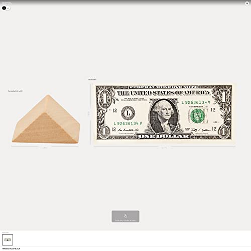 Triangle Wood Building Blocks 1-1/8-inch, Pack of 25 Unfinished Wood Blocks for Crafting, Open Ended & Loose-Parts Play, by Woodpeckers Woodpeckers