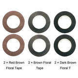 Floral Arrangement Tool Kit, Woohome Floral Kit with 2 Style Floral Tapes, 26 Gauge Stem Wire, Brown Cable Tie and Bamboo Stick for Floral Design Woohome