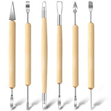 Jetmore 6 Pack Clay Tools Kit, Pottery Tools & Sculpting Tools, Polymer Modeling Clay Cutters Sculpture Set for Carving, Ceramics, Molding, DIY Jetmore
