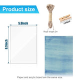 30 Pcs Cyanotype Paper Sun Print Paper Kit High Sensitivity Nature Drawing Printing Sunprint Sun/Solar Activated A5 Paper for Flower Press DIY Arts mwellewm