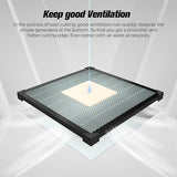 Creality Honeycomb Laser Bed, Honeycomb Platform with Aluminum Panel for Laser Engraver and Cutter Machine, 19.7" * 19.7" Creality