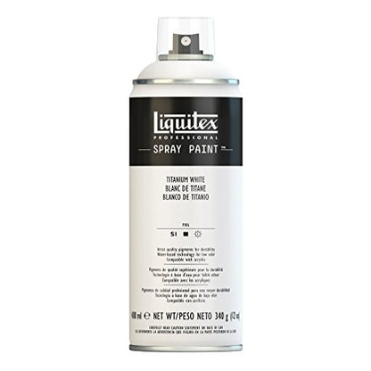 Liquitex Professional Spray Paint, 12-oz (400ml), Titanium White - WoodArtSupply