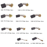RICHERI 40Pcs Electric Motor Carbon Brushes 10 Different Sizes for Replacement Repair Power Tool Part RICHERI