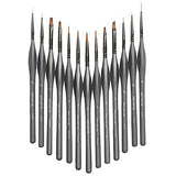 Miniature Painting Kit - (Set of 13) Fine Micro Detail Paint Brushes, Miniature Paint Brushes for Models, Face, Nail Art, Fantasy, Acrylic, ARTISTIK
