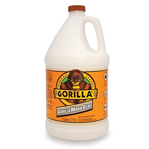 Gorilla Wood Glue, 1 Gallon Bottle, Natural Wood Color, (Pack of 1) - WoodArtSupply