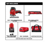 Milwaukee M12 12-Volt Lithium-Ion Cordless Jigsaw and Oscillating Multi-Tool Kit with Two 1.5Ah Batteries, Charger and Tool Bag Milwaukee