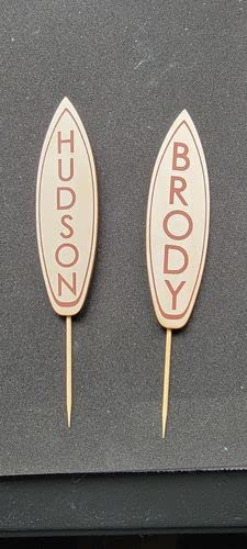 Unfinished Wood Surfboard Shape - Surfing - Ocean - Beach - Nursery - Craft - up to 24" DIY 6" / 1/4" 24 Hour Crafts