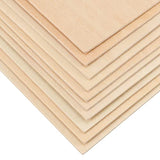 MUKCHAP 80 PCS Craft Wood Sheet, 1/16 x 4 x 8 Inch Thin Wood Sheets, Unfinished Plywood Wood Sheets for DIY Models, Ornaments MUKCHAP