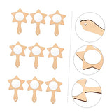 Operitacx 10pcs Small Wooden Mirror Table Top Mirror Travel Makeup Mirror Educational Toys Shatterproof Mirror for Kids Mini Mirrors for Crafts Operitacx