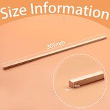 Benvo 100 Pieces Balsa Wood Sticks Square Wooden Dowels Unfinished Hardwood Strips Natural Long Woodcraft Sticks Batons for DIY Crafts Model Making Benvo