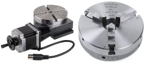 Sherline 8730 CNC Rotary Table with Stepper Motor and 1040 Chuck Computerized Sherline CNC control (Windows OS)