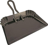 Edward Tools Extra Large Industrial Metal Dust Pan 17” - Heavy Duty Powder Coated Steel does not chip or bend - Great for large cleanups - Rubber Edward Tools