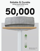 BANTI 63"x28" L Shaped Standing Desk, Electric Stand up Height Adjustable Home Office Table, Sit Stand Desk, Light Rustic Brown Top BANTI