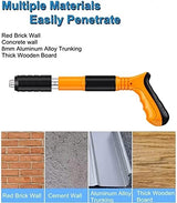 Manual Mini Steel Nail Gun 3 Gears Power Adjustable Wall Nail Guns for Ceiling/Wire Hider/Fixture Install Nail Shooting Machine Fastener Tools with AiFeelife