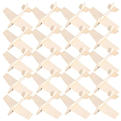 STOBOK 20pcs DIY Wood Planes Blank Painting Plane Wooden Airplane Craft Kits Unfinished Assemble Airplane Models Handicraft Plane Toy for Kids - WoodArtSupply