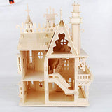 NWFashion Wooden Dream Dollhouse DIY Kits 3D Puzzle for Christmas Party Halloween House (Dream House) NWFashion