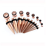 CABBE KALLO 36 pcs Ear Stretching Kit Gauges Tapers Surgical Stainless Steel &14G-00G Tunnels Gauges Set Expanders for Women Men Body Piercing CABBE KALLO