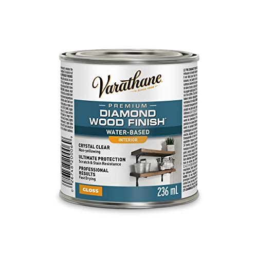 Varathane 200061H Water-Based Ultimate Polyurethane, Half Pint, Gloss Finish - WoodArtSupply