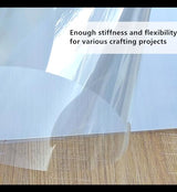 Clear Blank Stencil Sheet for Cricut. 8 Pack 12" x 24" 7.5mil/0.19mm Thick .Gift, Silhouette, Acetate Template Material,Craft Plastic Sheets HOOLOURUM