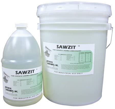 Sawzit, 1 Gallon Pail of Cutting Fluid, Tapping and Tap Fluid is Transparent Pure Synthetic Sawing Lubricoolant for Metalworking – Machining & - WoodArtSupply