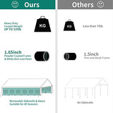 YITAHOME 20x40FT Party Tent Heavy Duty Wedding Tent Event Shelters Outdoor Canopy Upgraded Galvanized Steel Carport with Removable Sidewall Windows YITAHOME