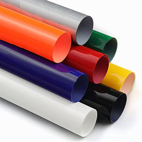 TransWonder Puff Vinyl Heat Transfer - 3D Puff Vinyl Bundle Assorted Colors Puff Heat Transfer Vinyl HTV 8 Sheets for Heat Press T Shirt Compatible TransWonder