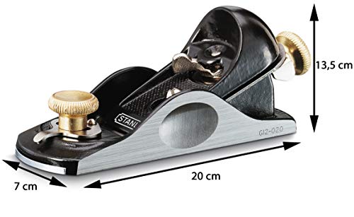 Stanley 1-12-020 Block Plane No. 9, Black/Silver - WoodArtSupply