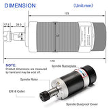 Daedalus CNC Brushless Spindle Motor Kit, 400w, ER16, 48V DC, 12000RPM Daedalus