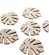 ALL SIZES BULK (12pc to 100pc) Unfinished Wood Wooden Laser Tropical Monstera Leaf Leaves Dangle Earring Jewelry Blanks Charms Shape Crafts Made in Texan Wood Crafts