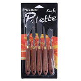 MEEDEN 5 Pieces Painting Knife Set Versatile Stainless Steel Spatula Palette Knife Oil Painting Accessories Mixing Scraper for Oil, Paint Color MEEDEN