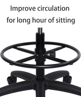 TAKE UR SEAT Deluxe Polyurethane Drafting Lab Stool Chair, 18" Adjustable Footring, 10" Adjustable Height, 450 lbs seat Capacity, Heavy Duty, Built TAKE UR SEAT