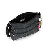 Sakroots Artist Circle Basic Crossbody in Eco Twill, Adjustable Crossbody Strap, Black Spirit Desert Sakroots