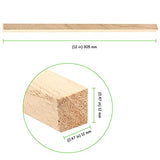 TAICHEUT 60 Pack 1/2" X 12" Unfinished Wooden Square Dowel Rod, Hardwood Wood Strips Balsa Wood Sticks for Painting, Coloring, DIY Crafts and Model TAICHEUT