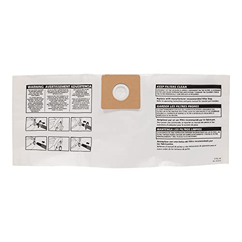 Shop-Vac 90669 Genuine 3 Gallon All Around Collection Bag, Vacuum Bags (3 Pack) - WoodArtSupply