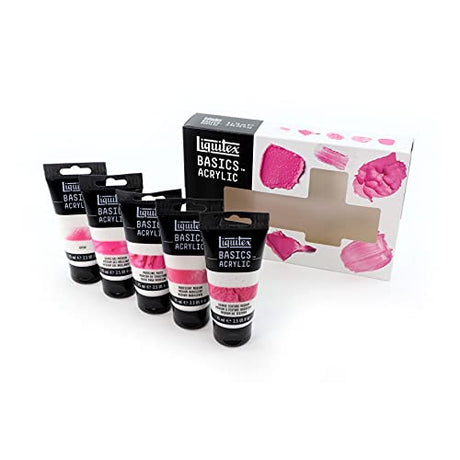 Liquitex BASICS Acrylic Medium Starter Set, 2.5-oz (Pack of 5) Liquitex
