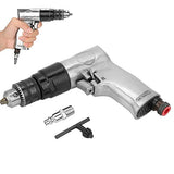 Air Drill 3/8,3/8Pneumatic Drill, 1700rpm 10mm High-speed CW/CCW Reversible Air Drill Pneumatic Drilling Tool for Furniture, Hardware, Machinery Semme