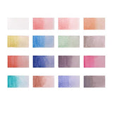 MONT MARTE Metallic Watercolor Set, Pearl Paint, 17 Piece, 16 Vibrant Colors, 1 Paint Brush MONT MARTE