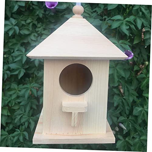 NOLITOY 2 Pcs Unfinished Bird Houses Unfinished Wood Birdhouse Kits Crafts for Kids Bird Houses for Outside Bird Feeders for Outside Hanging Outdoor NOLITOY