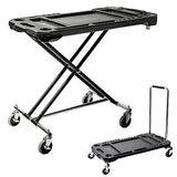 Powerbuilt Adjustable Work Table with Tool Holders and Convertible Dolly Function, Multi-Use, Home, Garage, Worksite - 642928ECE, Black Powerbuilt