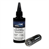 TotalBoat 100g UV Cure Clear Acrylic Resin with UV Flashlight for Resin Curing - Kit for DIY Jewelry Making, Small Resin Crafts, and Protective TotalBoat