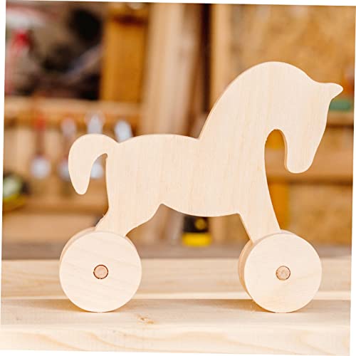 VILLCASE 100 Pcs Log Wheel DIY Toy Car Wheels Small Wheels for Projects Model Building Kits 1/4 Dowel Rod Unfinished Wood Wheels Cars Accessories VILLCASE