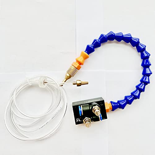 BACHIN Upgrade Version Mist Coolant Lubrication Spray System for Metal Cutting Engraving Cooling Sprayer Machine for Air Pipe CNC Lathe Milling Drill BACHIN