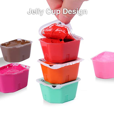 Gouache Paint Set, 56 Colors x 30ml Unique Jelly Cup Design in a Carrying Case, Gouache Opaque Watercolor Painting Perfect Art Supplies for Artists, Henyiewl