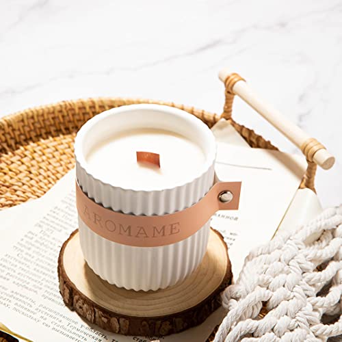 50 Pcs Wooden Candle Wicks + + 50pcs 304 Stainless Steel Base + 50 Double-Sided Stickers,Thickened Wood Wicks with Iron Stand & Candle Wick Trimmer& CKANDAY