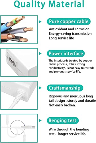 Power Cord Replacement DC18V 3A Charger Compatible with Cricut Cutting Machine Explore Air 2/Maker/Explore/Explore Air/Explore - WoodArtSupply