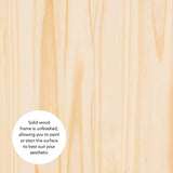 Linon Unfinished Wood Backless Interior Storage Harris Nook Linon