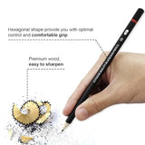 HOTCOLOR Drawing Pencils Set, 36pcs Art Supplies Set Sketching Pencil Set with Graphite Pencils,Dual Ended Color Pencils,Charcoal Pencils Set for HOTCOLOR