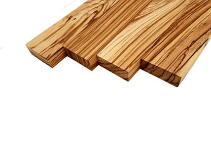 Zebrawood Lumber Board - 3/4" x 2" (4 Pcs) (3/4" x 2" x 18")